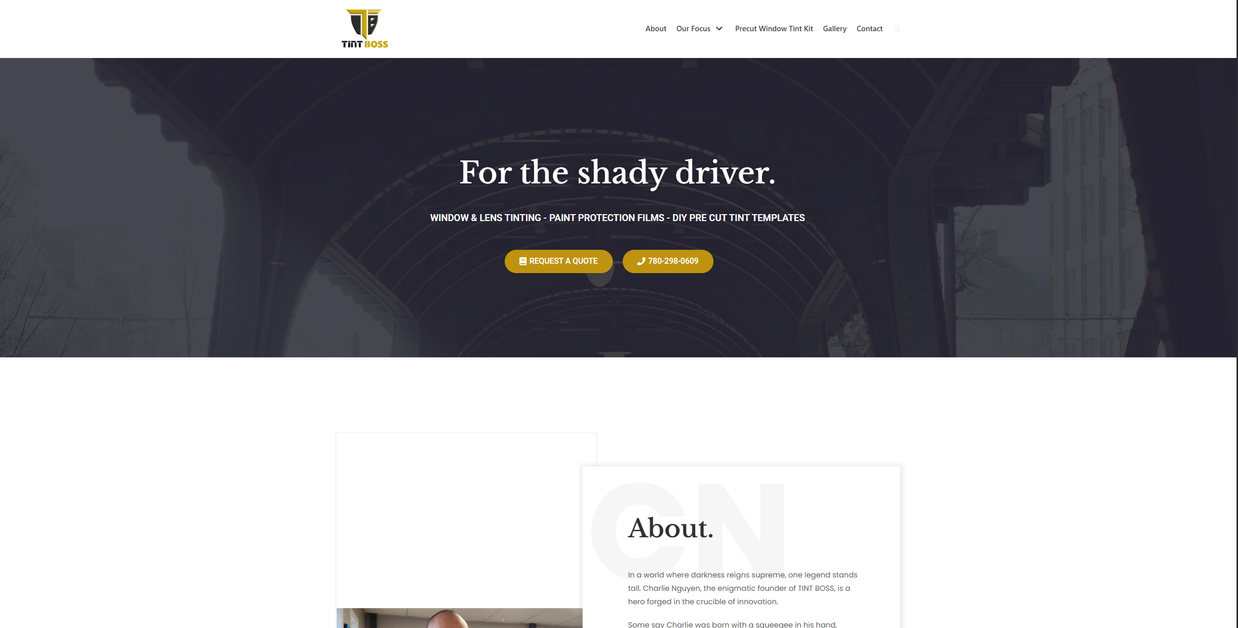 Before — Generic template